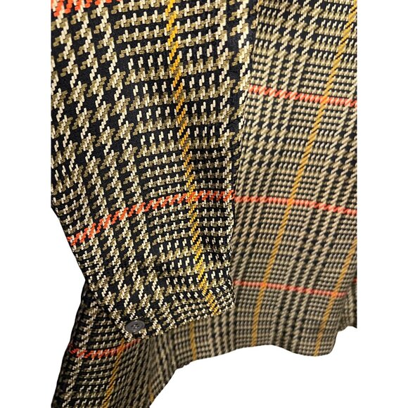 Ann Klein II Size 4 Blouse Silk Plaid Pull over Career Wear Boho Chic - Picture 4 of 9